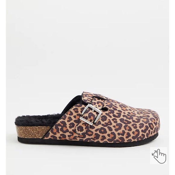 NWT TORRID SIZE 8.5 8 1/2 LEOPARD FAUX FUR-LINED SLIP ONS (WW) SHOES LADIES - Picture 4 of 5